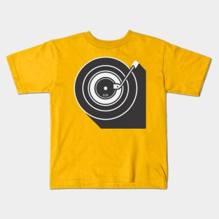 Vintage distressed DJ turntable Kids T-Shirt